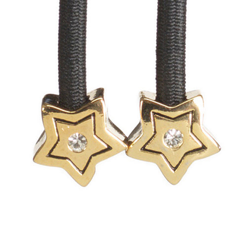 Star Gold with Crystal Accent on Black
