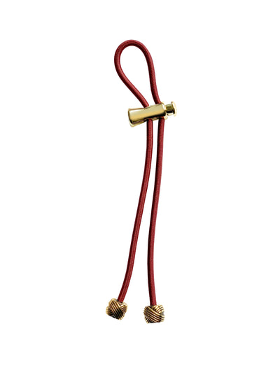 Pulleez PLUS Gold Knot on Burgundy - 11" cord