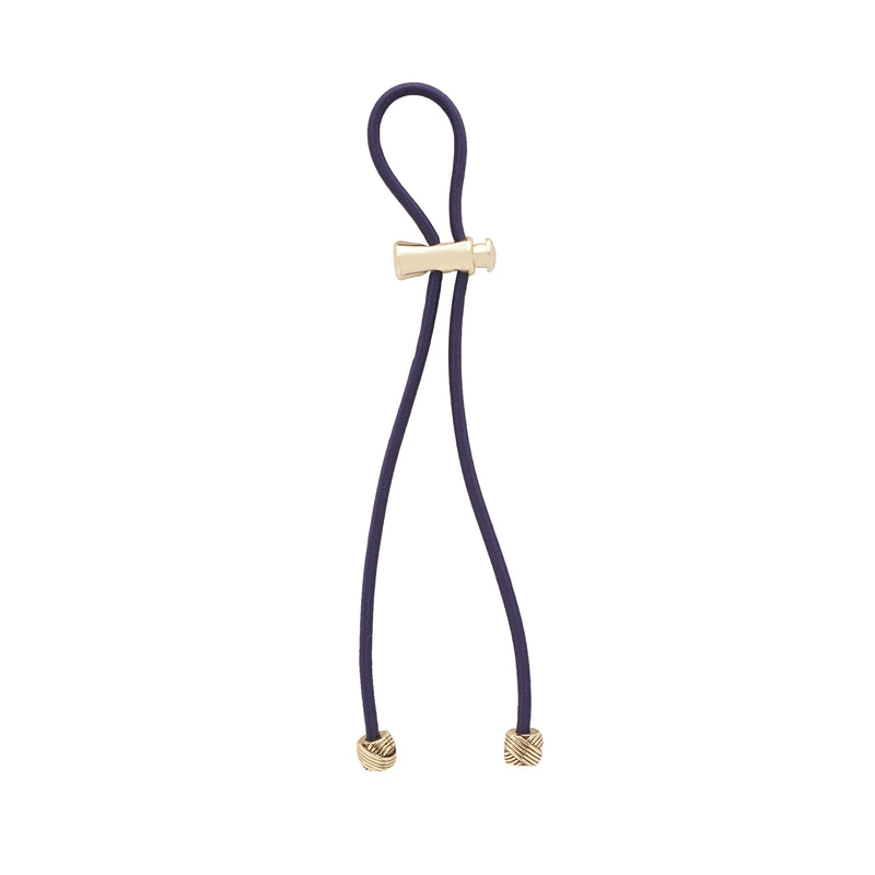 Pulleez PLUS Gold Knot on Navy - 13" cord