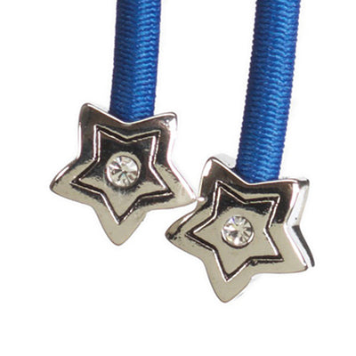 Star Silver with Crystal Accent on Blue